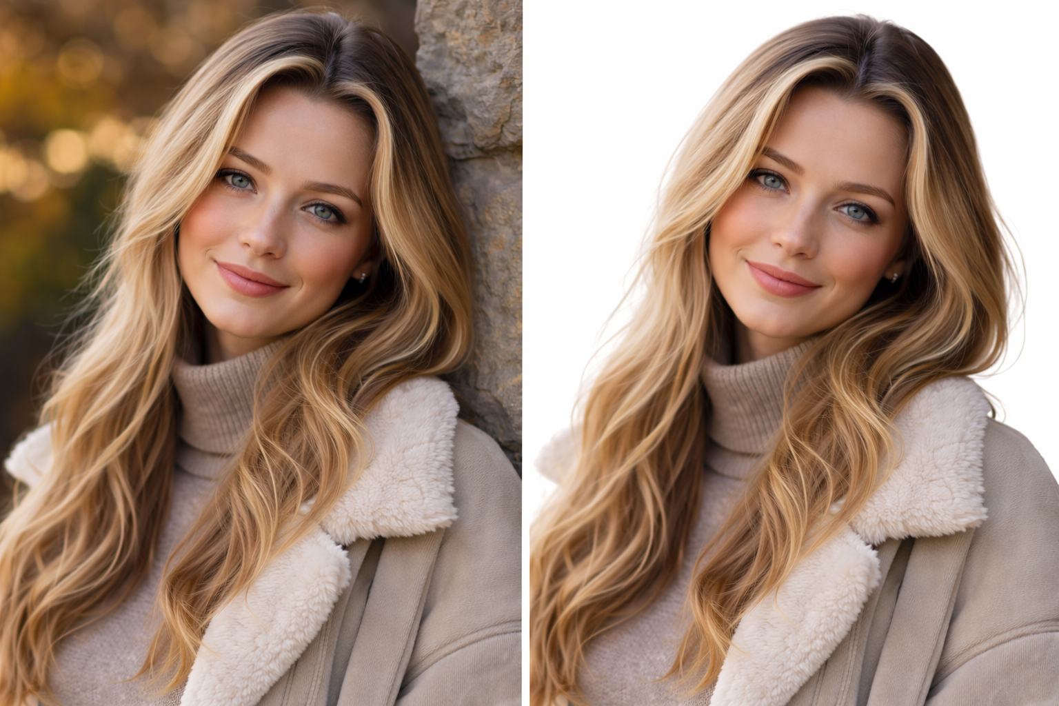 Background Removal - before and after background removal demo