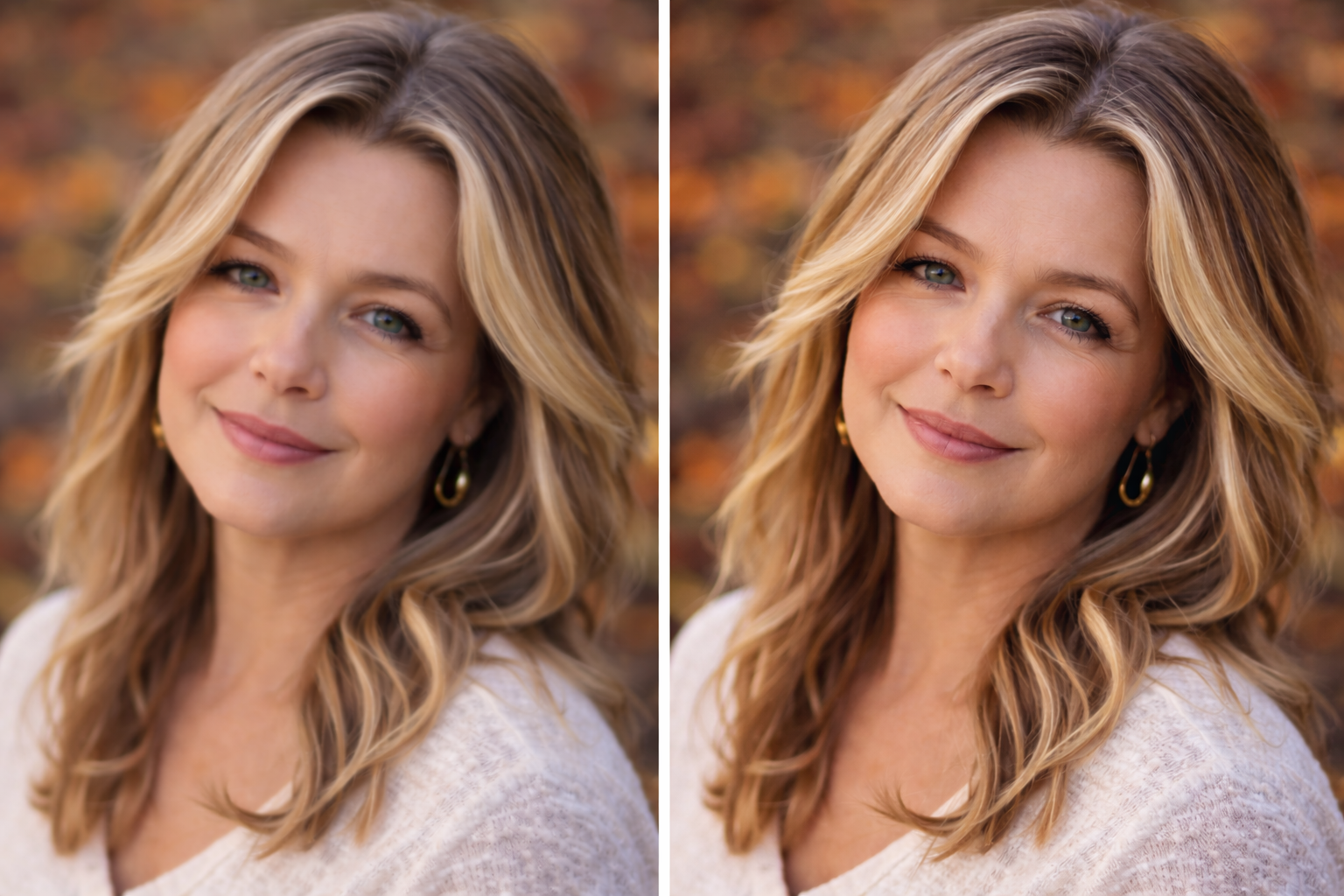 Image Sharpening - before and after sharpness enhancement demo